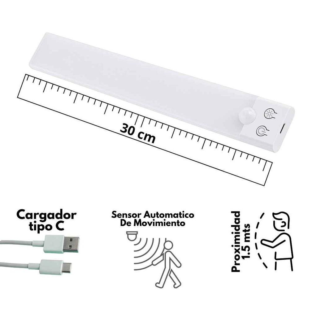 🔦 X 2 Lampara Led Con Sensor De Luz (30 y 60 CM) 👌 Ultimas unidades