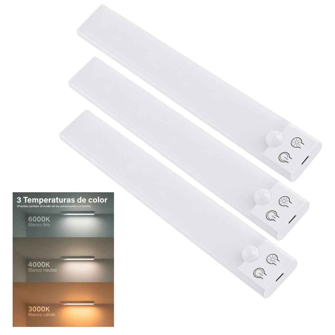🔦 X 2 Lampara Led Con Sensor De Luz (30 y 60 CM) 👌 Ultimas unidades