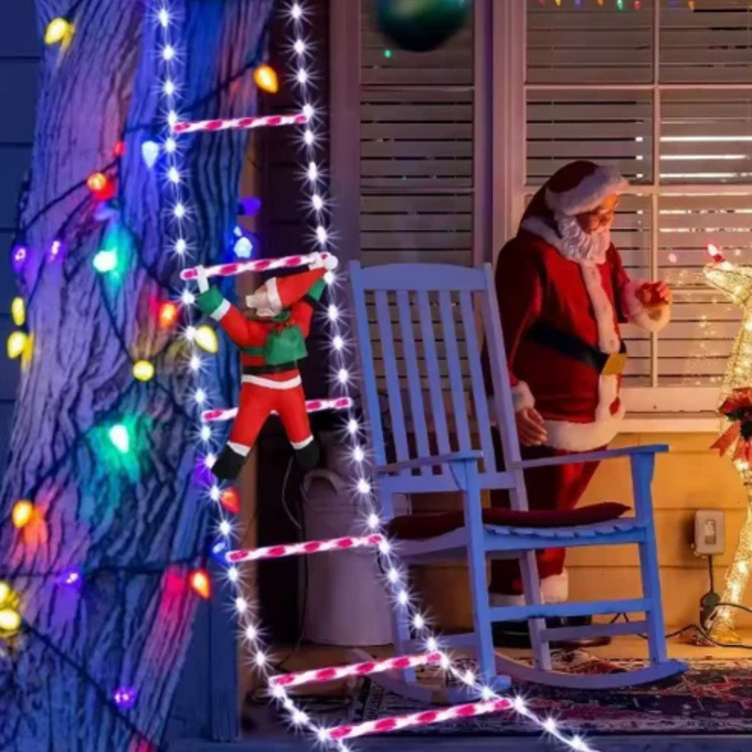 🎅Papá Noel Escalador Luminoso⭐Ultimas unidades