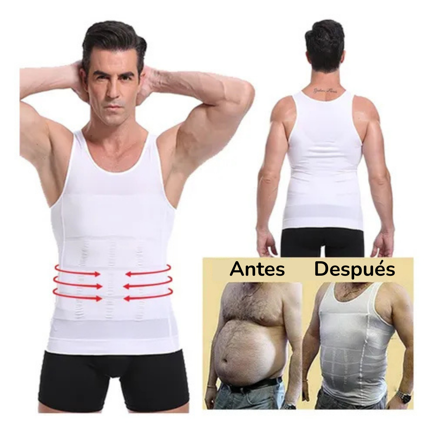 ▫️Camisilla De Compresión Moldeadora 🟢 2 x 1