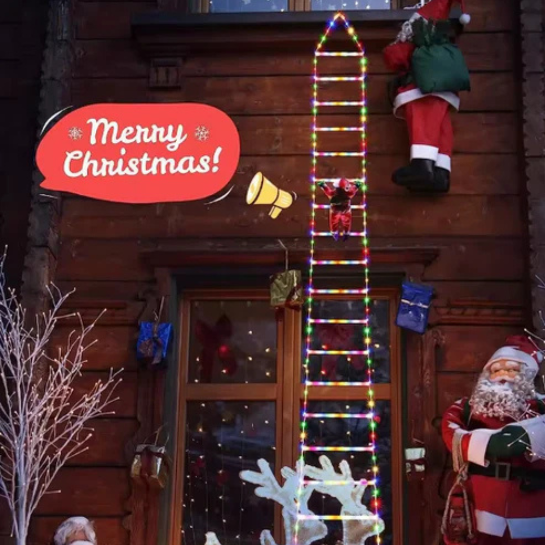 🎅Papá Noel Escalador Luminoso⭐Ultimas unidades