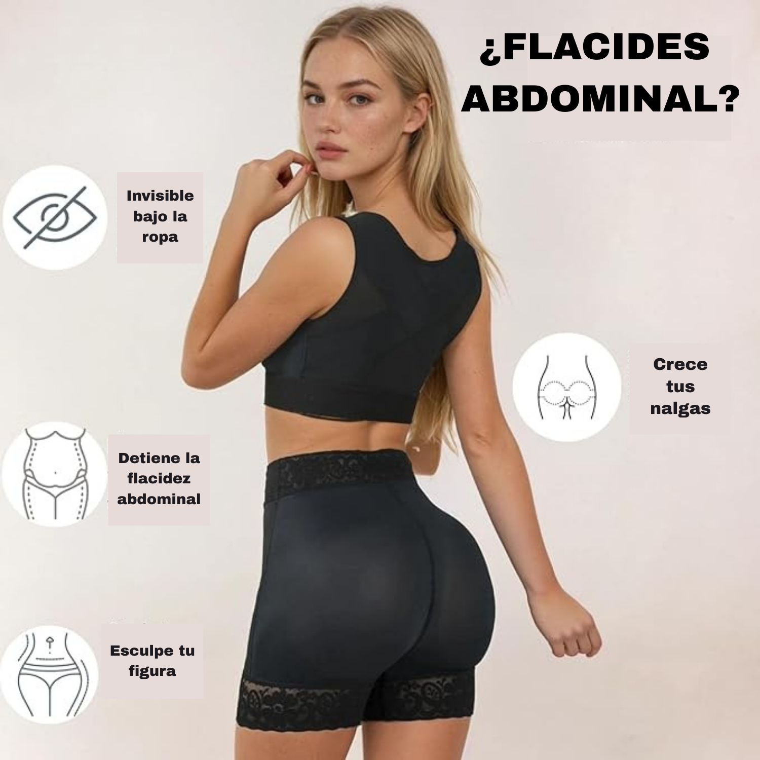 Panty Levanta Cola y Control Flacidez Abdominal 🍑 2 X 1