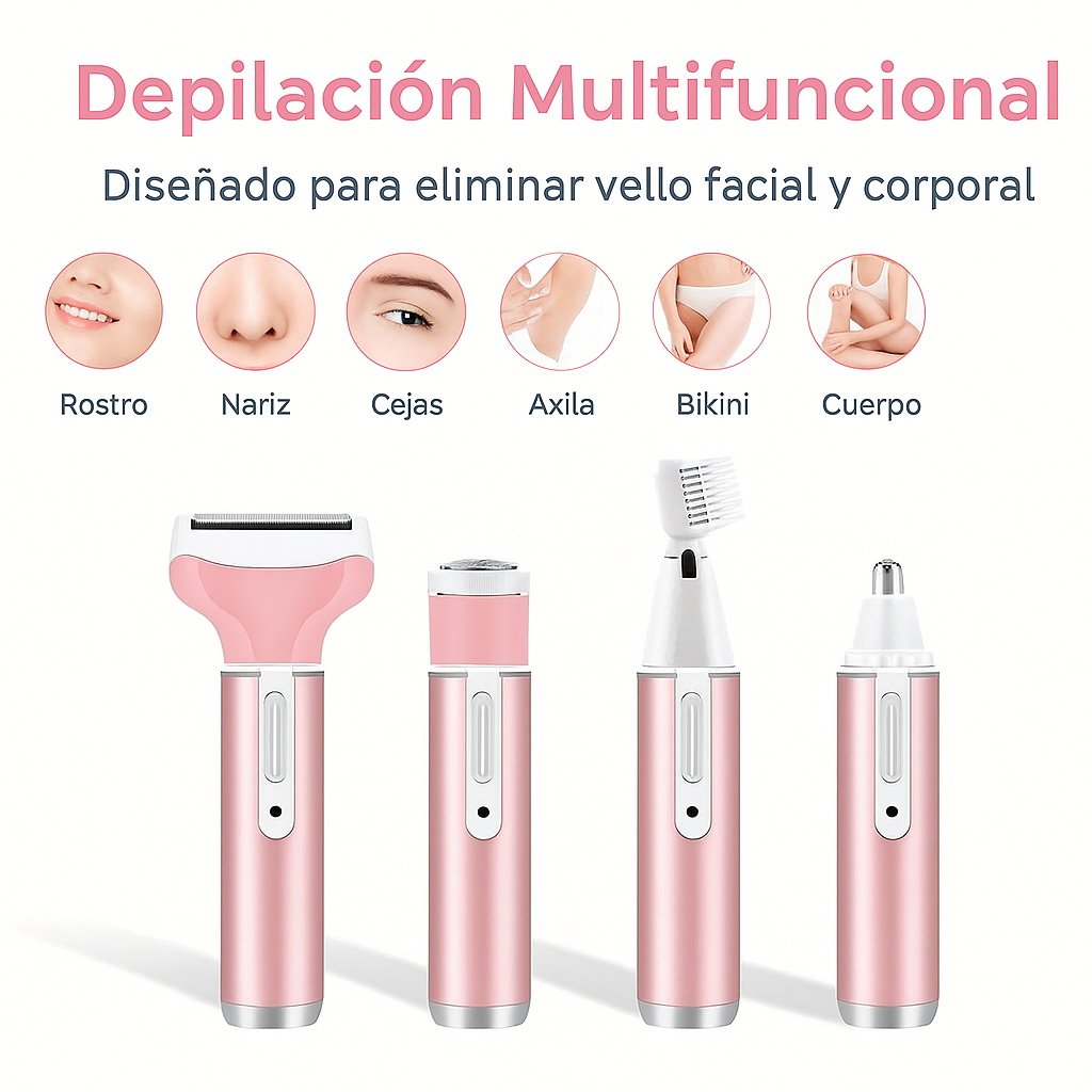 Depiladora multifuncional 4 en 1® -Depilación precisa y sin irritación☑️Llévalo hoy con 50% OFF