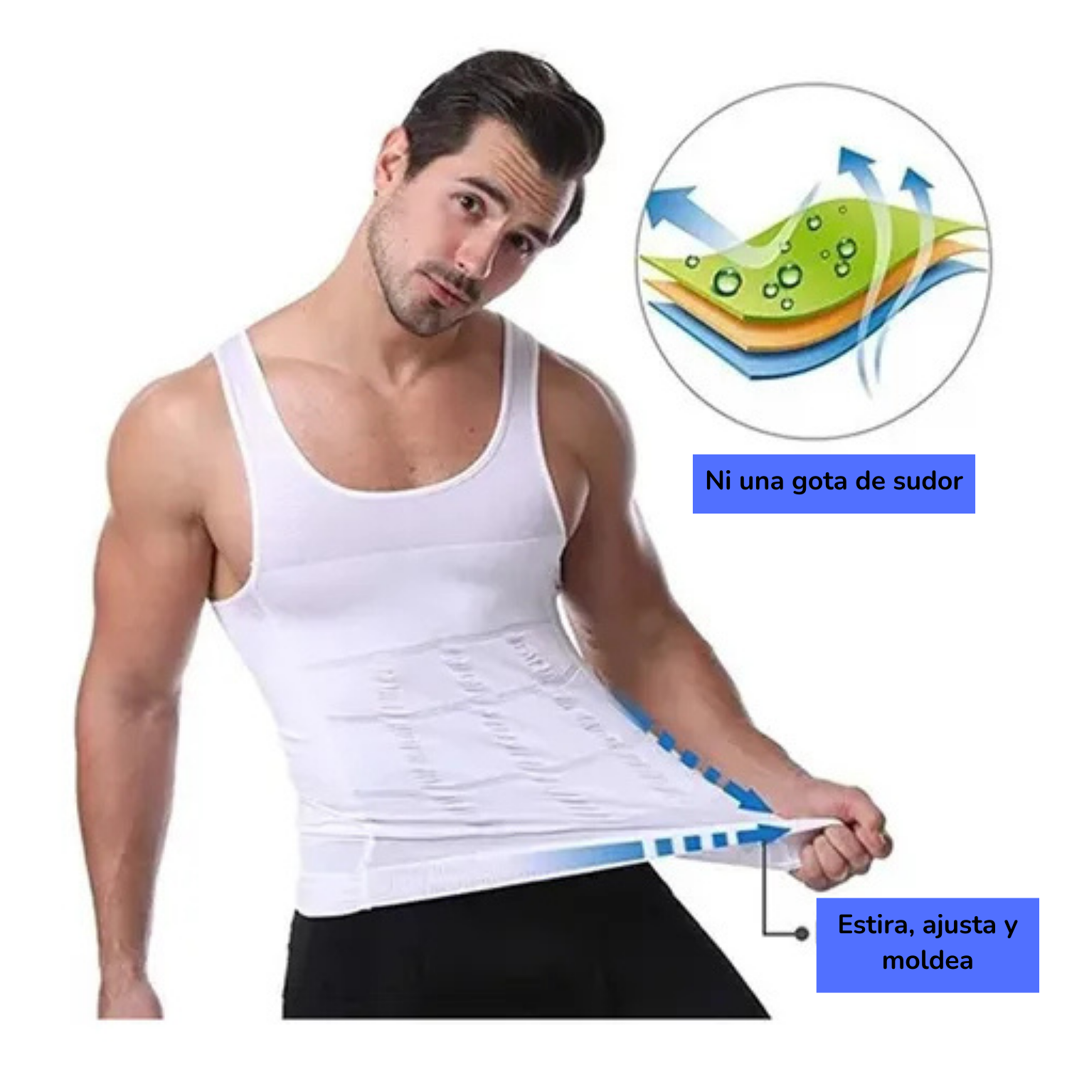 ▫️Camisilla De Compresión Moldeadora 🟢 2 x 1