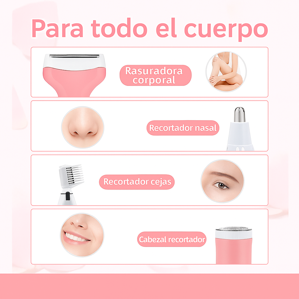 Depiladora multifuncional 4 en 1® -Depilación precisa y sin irritación☑️Llévalo hoy con 50% OFF