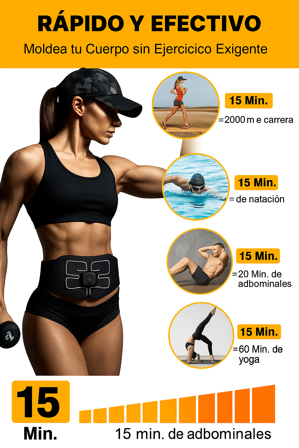 Cinturón Electroestimulador - Elimina la grasa en semanas💪Solo por hoy 40% DCTO